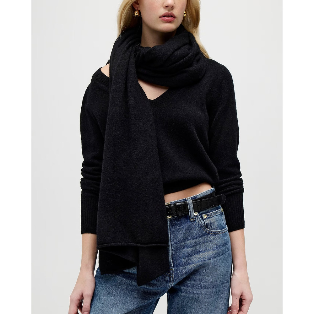 J.Crew Women's Black Oversized Cashemere Wrap NWOT